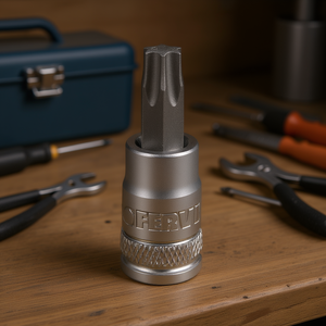 Inserto Torx Cromado de Grado Industrial Fervi, con Accionamiento Hexagonal de 10 mm, para Ensamblaje de Equipos Electrónicos y Fijación de Precisión - Product Image 3