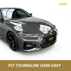 Vinilo Adhesivo para Automóviles, Color Gris Oscuro Brillante, Película para Envolver Automóviles, Rollo de Vinilo para Envolver, Película para Automóviles que Cambia de Color - Product Image 2