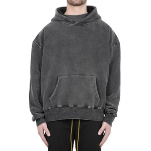 Heavyweight French Fleece Acid Washed Eco-Friendly Spring Hoodie High Street Series Washing Old <b>Sweater</b> Stone Washed <b>Vintage</b> - Product Image 1