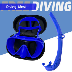 Ensemble de plongée avec masque en silicone et tuba anti-buée, ajustement régulier, équipement de natation d'été avec étui zippé - Product Image 4