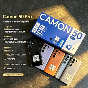 สมาร์ทโฟน CAMON50 Pro 5G ระบบปฏิบัติการ Android 15 รองรับซิมคู่ หน้าจอ AMOLED กล้องหลัง 48MP สีดำ เทา น้ำเงิน ม่วง เขียว - Product Image 2