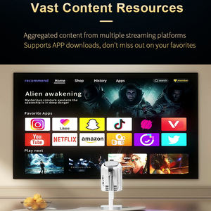 Proyector inteligente 4K Android 13 con 5G y wifi, altavoz Hi-Fi independiente con elevador oculto, pantalla LCD portátil para <span class=keywords><strong>cine</strong></span> en casa y oficina, para uso en el hogar y la Oficina - Product Image 5