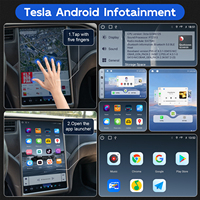 Módulo Decodificador de Sistema Android 13 Actualizado para Model S/X, Apple CarPlay y Android Auto Inalámbricos, Video Multimedia para Automóvil Tesla