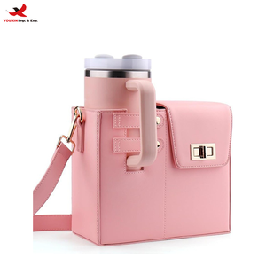 Sac de transport multifonctionnel en PU pour bouteille d'eau, pour femmes, avec bandoulière, pour Stanley RTS, commande en gros mixte - Product Image 1