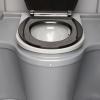Cabine de douche extérieure modulaire CY Custom Siamese pour chantier, toilettes portables mobiles en HDPE, toilettes sur remorque