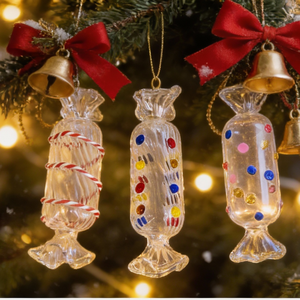 Ornement <span class=keywords><strong>de</strong></span> <span class=keywords><strong>Noël</strong></span> artisanal <span class=keywords><strong>en</strong></span> <span class=keywords><strong>verre</strong></span> <span class=keywords><strong>soufflé</strong></span> à la main, motif rayé/à pois vibrant, résistant aux chocs, pour arbre <span class=keywords><strong>de</strong></span> <span class=keywords><strong>Noël</strong></span> - Product Image 6