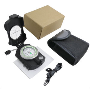 <span class=keywords><strong>Boussole</strong></span> portable robuste S-100, boîtier en alliage d'aluminium, accessoires métalliques, cadran amorti rempli de liquide pour la randonnée et le trekking - Product Image 2