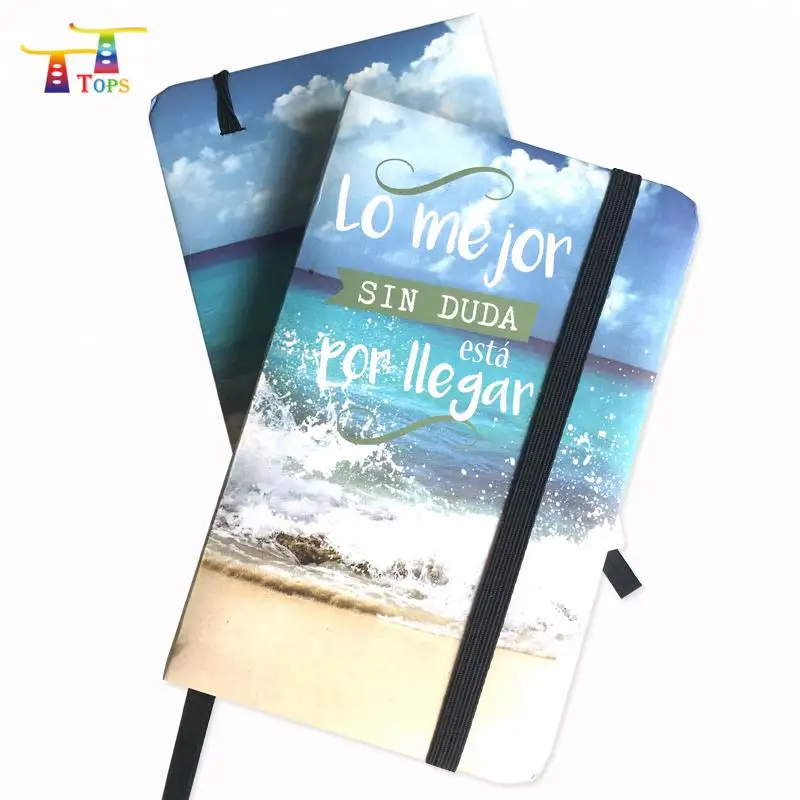 Couverture de vente chaude Fabricant direct A6 Espagne Journal Journal CMJN Couleur Impression Produits laitiers Liban Papier Carnet Design