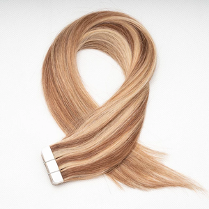 เทปต่อผมสีไฮไลท์แบบใส  ผมแท้บริสุทธิ์ เงางามตรงสวย  สำหรับร้านเสริมสวย - Product Image 1