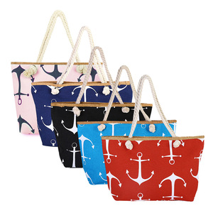 Sac de plage personnalisé écologique et tendance en matériaux recyclés, avec deux poignées, fermeture éclair, réutilisable, durable, idéal pour souvenir ou promotion - Product Image 6