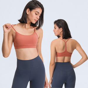 Soutien-gorge de sport pour femme, nouvelle collection automne-hiver 2023, soutien-gorge de <span class=keywords><strong>yoga</strong></span> nude, bretelles en Y, dos élégant, maintien optimal, anti-chocs, pour le fitness et l'exercice - Product Image 5