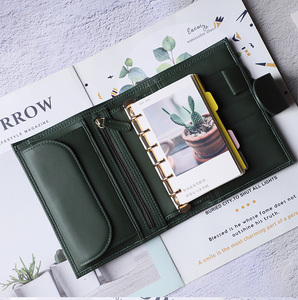 Tùy chỉnh A4 A5 A6 A7 PU da Vòng chất kết dính kế hoạch máy tính xách tay bìa Ngân sách chất kết dính với tiền mặt nhồi phong bì chương trình nghị sự Ví - Product Image 1