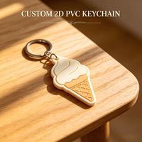 Porte-clés personnalisé en PVC pour la Saint-Valentin, cadeaux d'anniversaire de mariage, porte-clés en caoutchouc découpé, breloque personnalisée pour couple
