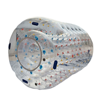 Tube roulant gonflable boule de zorbing rouleau d'eau TPU cylindre roulant boule de zorb tube de marche bulle gonflable PVC roue humaine
