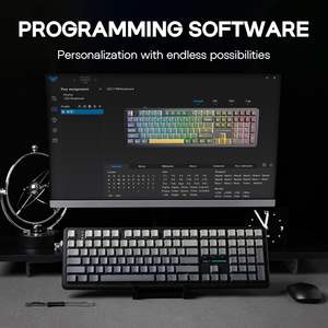 Aula F108 Pro Teclado inalámbrico <span class=keywords><strong>para</strong></span> juegos Teclado mecánico <span class=keywords><strong>de</strong></span> tamaño completo Batería Aliexpress AULA Teclado <span class=keywords><strong>para</strong></span> juegos Computadora portátil - Product Image 6