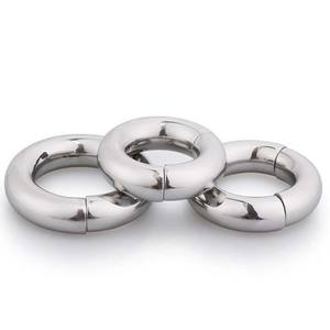 Zware metalen penisring, scrotumstretcher, glansring, magnetische cockring voor mannen - Product Image 4