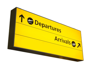 Tablero de letrero iluminado LED personalizable de alta calidad, guía de aeródromo compatible con diseño delgado que cumple con los estándares ICAO/FAA/IEC - Product Image 1