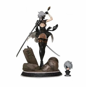 หุ่นฟิกเกอร์อนิเมะ Nier automata ขนาด33cm Nier 2B ล่า yorha ประเภท No.2 B แอคชั่นหุ่นสองหัว2B yorha - Product Image 3