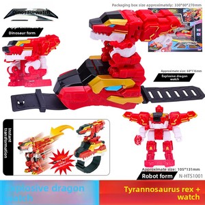<span class=keywords><strong>Dino</strong></span> Tank X3 Véhicule de combat dinosaure transformable, robot en plastique, montre, <span class=keywords><strong>jouet</strong></span> Tyrannosaurus lanceur et transformateur pour garçon - Product Image 1