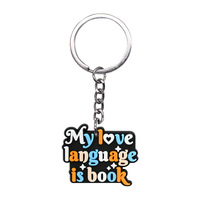Porte-clés en PVC à thème chat, breloques souples en caoutchouc pour sacs, cadeau pour les amoureux des livres, pendentif décoratif pour sac à dos, idéal pour les lecteurs, vente en gros