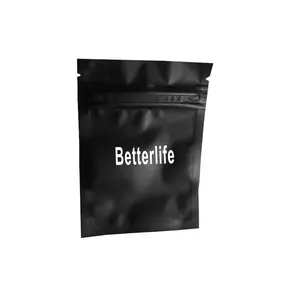 Matte Black Plastic Packaging Bag Invisible Aligners Reusable Small Clear Aligners Ziplock Clear Front Mylar Bag With Window