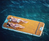 Île flottante gonflable pour piscine Jet Ski 2026 NOUVEAU Quai de pêche gonflable de haute qualité Durable et portable
