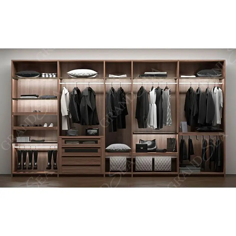 Nigeria Wardrobe Cabinet Ready To Ship Portable Closet Clothes Wardrobe Wooden Bedroom Furniture