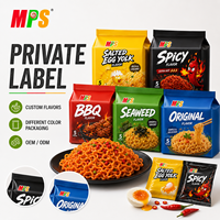 Mie Ramen OEM Kemasan Grosir Rasa Ayam Super Pedas / Rasa Telur Asin Haccp Mie Instan
