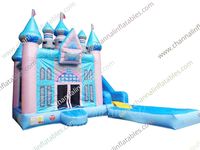 Princesse château toboggan Combo humide/sec saut maison toboggan Combo gonflable videur toboggan maison aire de jeux obstacle gonflable videur