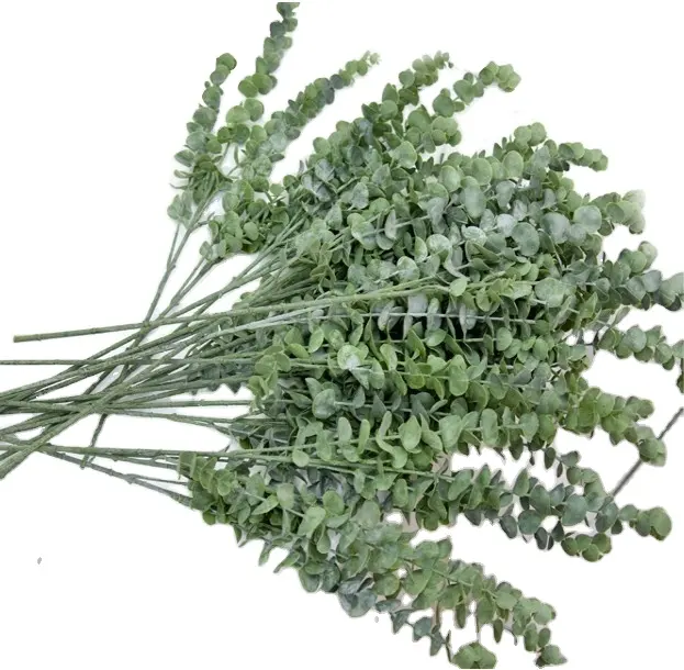 Искусственные растения эвкалипта, настоящая трава, Пластиковые стебли цветов, лист искусственного эвкалипта