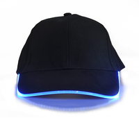 Cappellino da Baseball LED Regolabile all'Ingrosso, Traspirante, Impermeabile, con Chiusura a Fibbia Metallica, 100% Poliestere, Stile Americano Sublimato