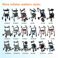 Marchette verticale facile à plier et équipement d'aide à la marche pour les personnes âgées handicapées et la réadaptation des patients