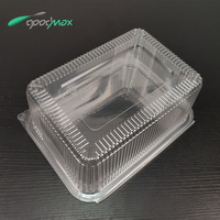 Contenitore per Pane da Asporto in Plastica PET 100% Riciclabile, Scatola Trasparente Usa e Getta per Dessert