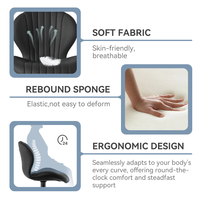Chaise ergonomique moderne pivotante en similicuir avec éponge rebondissante, hauteur réglable, pour extérieur, salle de sport, maison, bar, salle à manger, école, hôtel, atelier