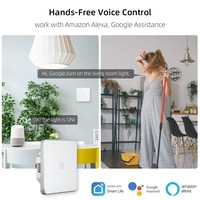 Tuya Smart Switch 250V Cadre en aluminium neutre Verre Smart Zigbee Interrupteur mural