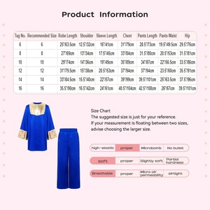 Traje de Danza de Alabanza para Niños de 6 a 16 Años, Túnica Metálica con Pantalones Anchos de Satén, Danza Litúrgica, Danza Lírica, Actuación de Coro - Product Image 6