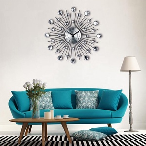 Orologio <span class=keywords><strong>da</strong></span> <span class=keywords><strong>Parete</strong></span> di Lusso 33 38 <span class=keywords><strong>50</strong></span> <span class=keywords><strong>cm</strong></span>, Decorazione per la Casa, Orologio in Metallo Creativo, Regalo Artistico, Elegante Orologio <span class=keywords><strong>da</strong></span> <span class=keywords><strong>Parete</strong></span> 3D Nordico Unico con Cristalli e Diamanti - Product Image 6