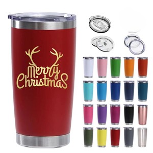 Thermos da Viaggio Ecologico da 20oz in Acciaio Inox a Doppia <span class=keywords><strong>Parete</strong></span>, Tazza da Caffè Isolata con Coperchio e Logo Personalizzato Stampato - Product Image 1