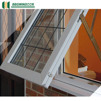 Ventanas de Toldo de Doble Acristalamiento Lukliving para Viviendas y Villas, Ventanas de Toldo Manuales de Aluminio con Aislamiento Térmico