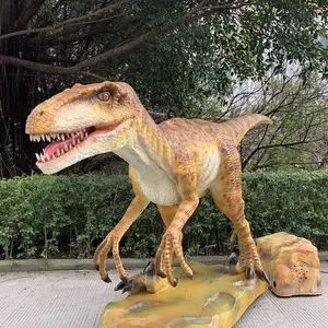动画高品质恐龙游乐场恐龙模型速龙雕塑