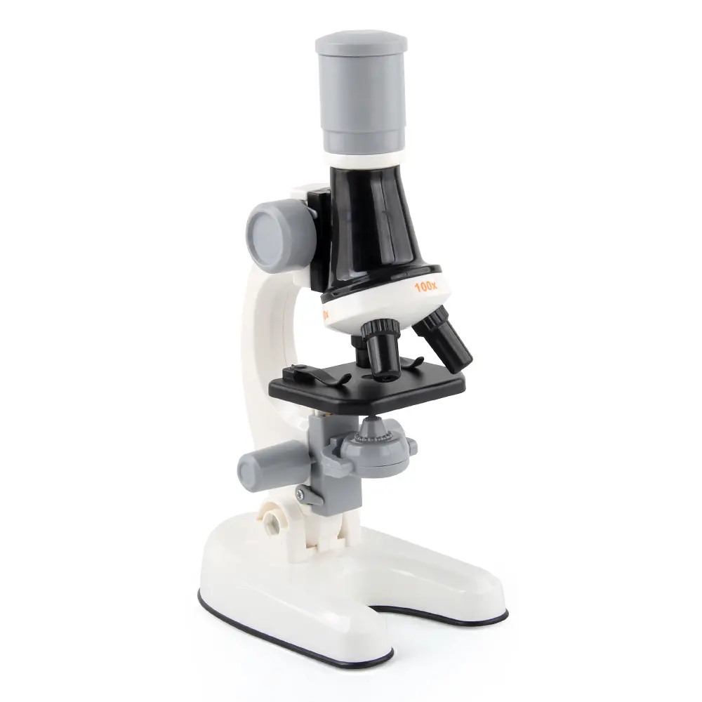 Children Educational Biological Microscope Kit Science Toys 1200X Magnification Explore Equipment Beginner STEM Toy