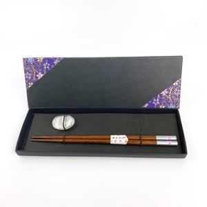 <span class=keywords><strong>Palillos</strong></span> de madera con reposabrazos de cerámica, Material ecológico de estilo chino, juego de vajilla de origen Natural, regalo, 1 par - Product Image 5