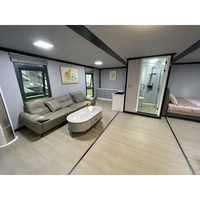 Villa Prefabricada de Acero de Lujo Expandible de 20 pies, 3 Recámaras, 2 Baños, con Diseño Moderno y Característica Impermeable