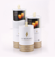 Tube en carton biodégradable boîtes à bougies personnalisées cadeau de luxe avec emballage logo