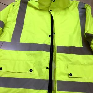 Vendita calda di alta quity fluorescente ispessito poliestere traspirante umidità politica tuta di protezione tessuto permeabile - Product Image 1