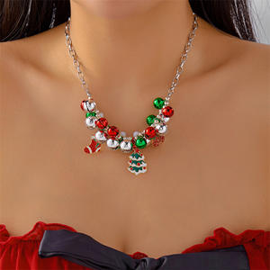 قلادة نسائية الأكثر مبيعًا في أمازون-الولايات المتحدة الأوروبية عبر الحدود قلائد بدلاية على الموضة الجديدة لعيد الميلاد - Product Image 3