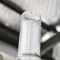 Réacteur à cuve agitée continue à haute efficacité avec PLC automatique, en verre borosilicaté 3.3, 5L, avec pompe à vide à chemise motorisée