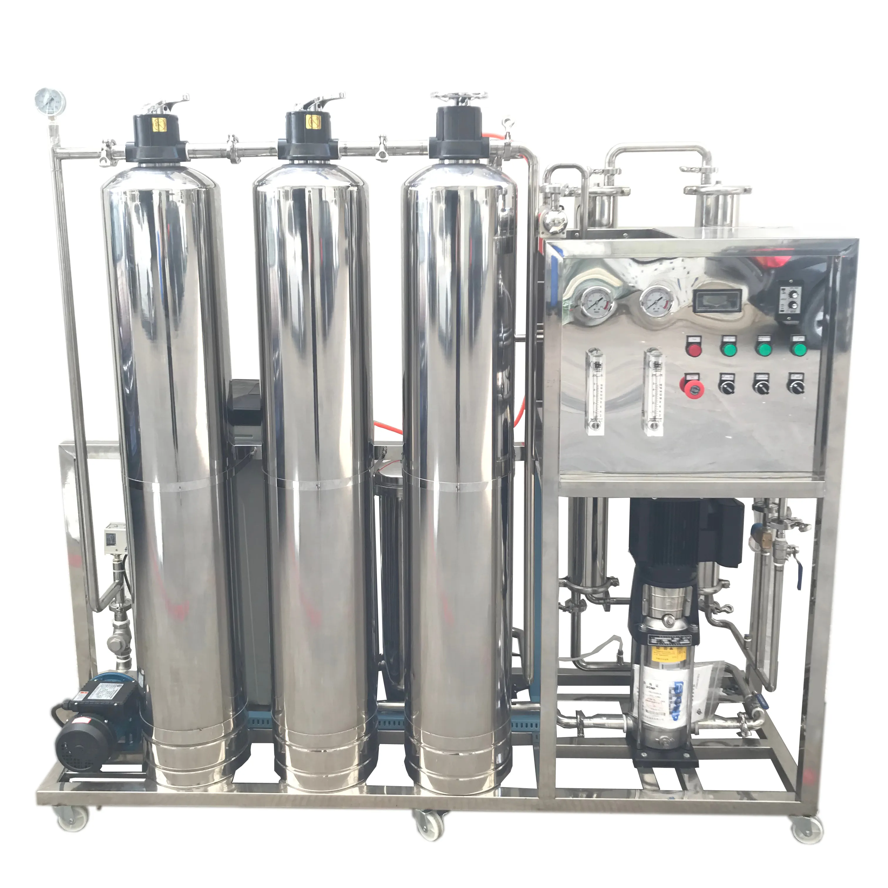 Preço de fábrica de 500lph osmose reversa ro máquina de purificação da água industrial ro planta