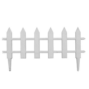 Recinzione Decorativa da Giardino in PVC Facile da Montare, 6 Piedi, Design a Incastro per Delimitazione ai Bordi dei Fiori e Separazione Paesaggistica - Product Image 3
