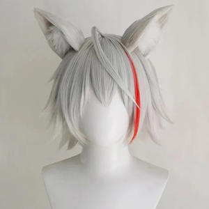 アニメコスプレウィッグ女性ピンクロングストレートヘアウィッグ前髪付き女の子コスチュームパーティー小道具 - Product Image 5